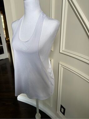 Women’s White Racerback Tank Top - Classic Scoop Neck